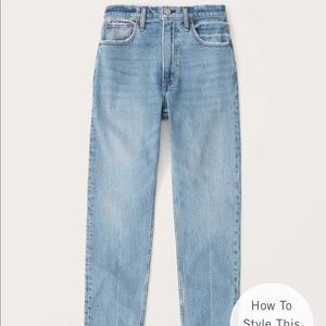 Abercrombie high rise mom jeans
